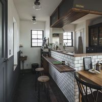 キッチンに隣接するカタチで設置した洗面コーナー★ 2020/12/29 10:14:24