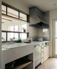 kitchenのワークスペースをタイルで仕上げたお家★ 2021/03/16 09:52:19