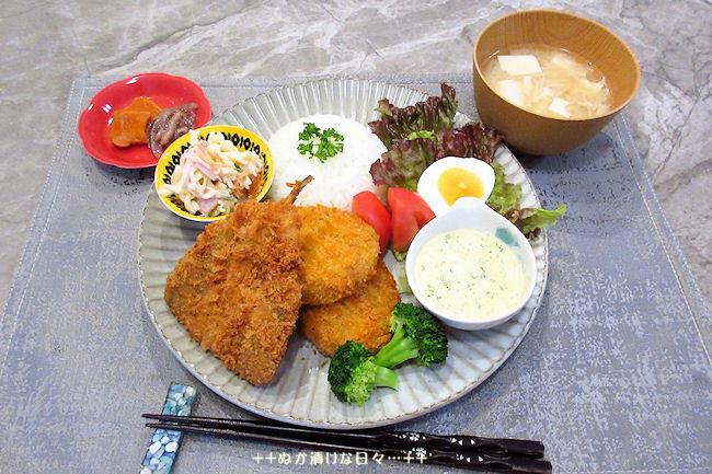 *メリ☆食* ミックスフライで晩ご飯♪