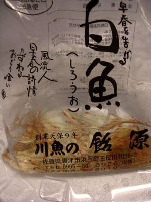 活け白魚（いささ）