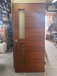 建具のガラリをアクリルへ