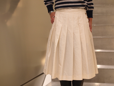 マーガレットハウエル/Yarn Dyed Cotton Linenスカート | opus B浜松店
