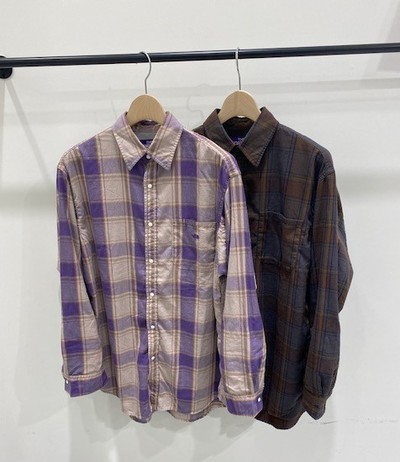 nanamic　Plaid Flannel Shirt