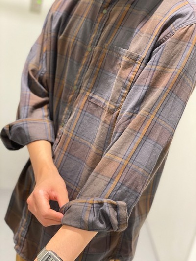 nanamic　Plaid Flannel Shirt