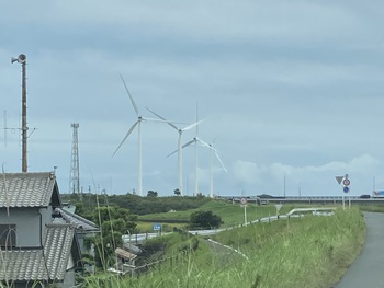 竜洋の風力発電機♪