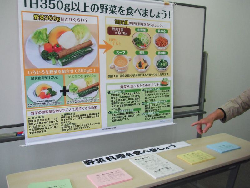 展示と無料配布