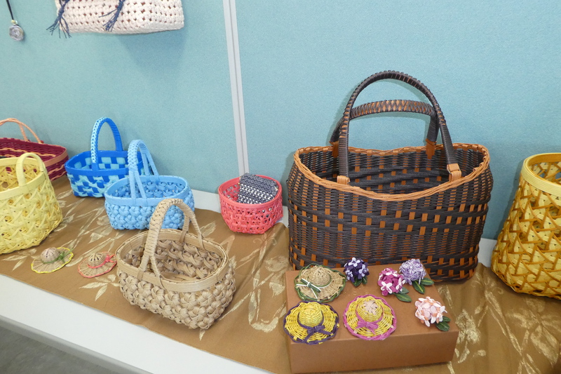 クラフトバンド作品展示