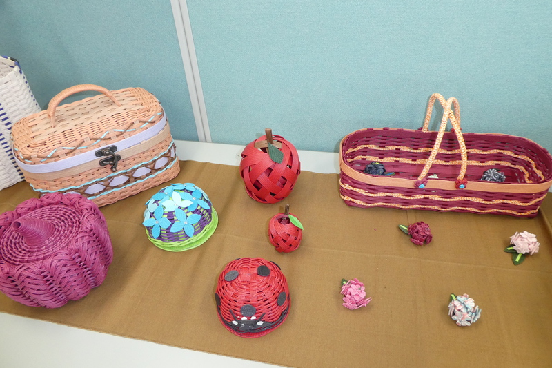 クラフトバンド作品展示