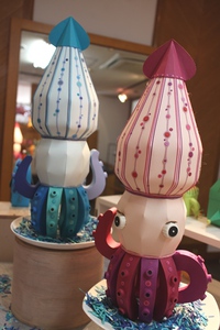 陶器とペーパーアートの作品展〝水族館〟 【いか】