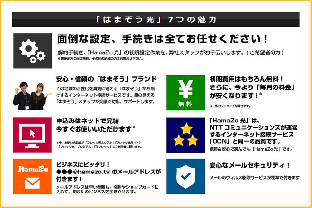 「はまぞう」 ブランドの新たなサービス、インターネット接続サービス 「はまぞう光」 スタート！