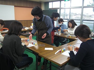 サンタ：パン粘土講座大好評