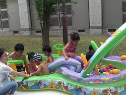 ８月１日ぺあれんつ　プールの日