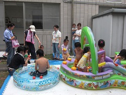 ８月１日ぺあれんつ　プールの日