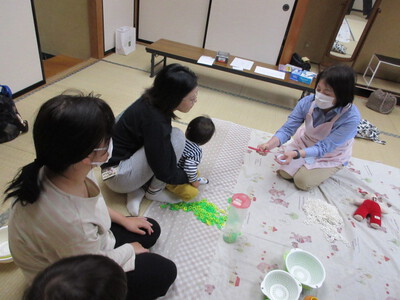 歯磨き指導も行われました：ぺあれんつ