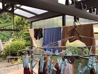 雨、接近の場合はテラス屋根 2018/08/23 06:56:12
