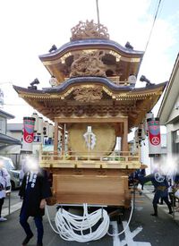 志都呂町東組の屋台新造入魂式へ招待