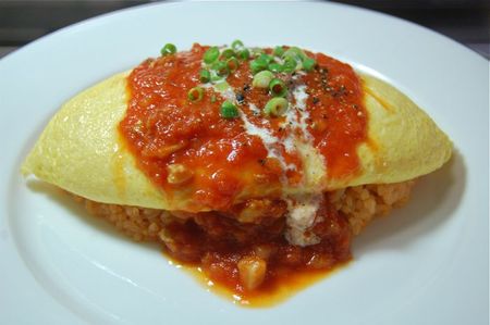 チーズオムライストマトソース