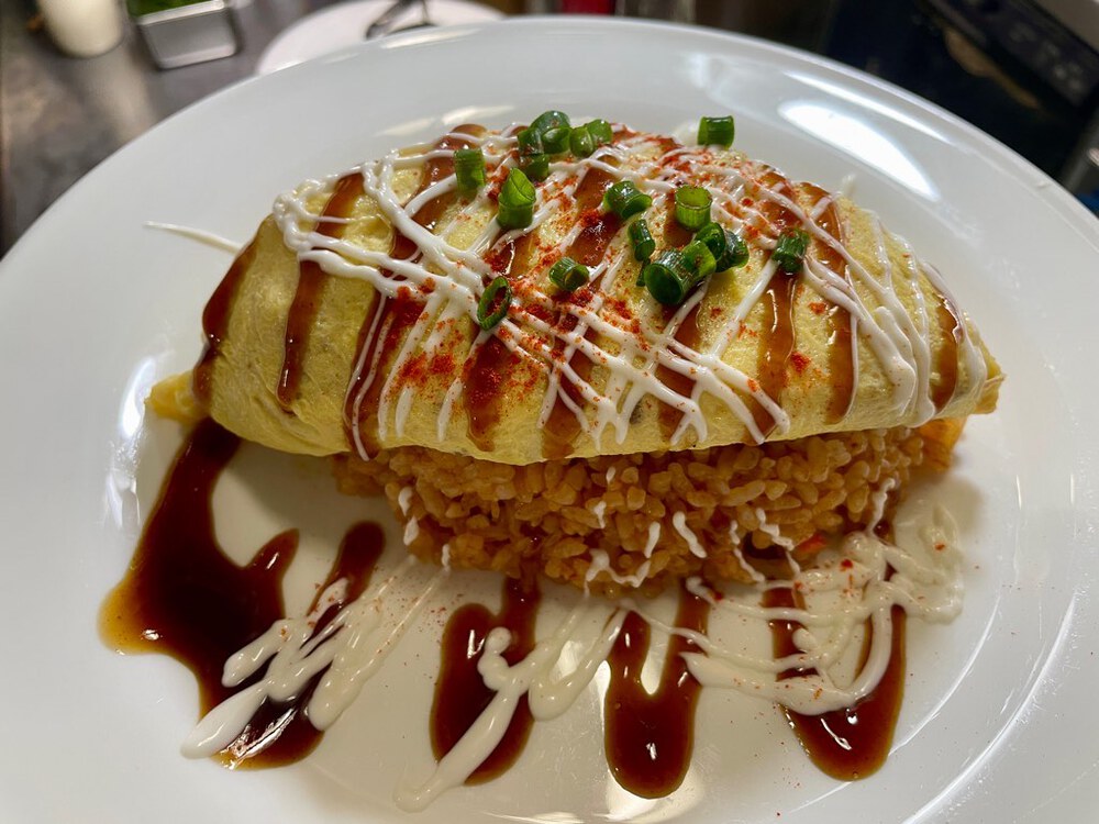 田舎風オムライスウスター&マヨネーズソース