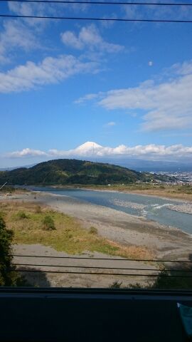 富士山と2ショット♪
