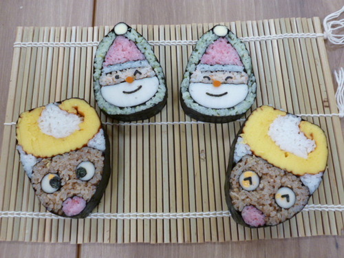 飾り巻き寿司　de　クリスマス♪