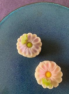 １０月のはじめての和菓子　［練り切り『菊』］