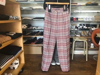 トラノイ/TRANOI.  tubk check pants 2019/01/26 13:22:27