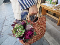 素敵な花かごバック♪