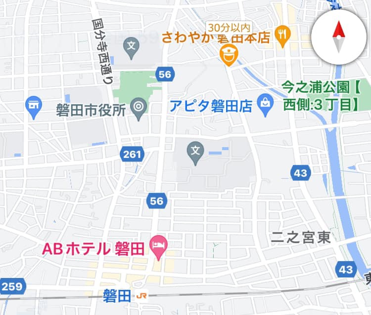 速報！取り締まり情報。静岡県磐田市見付
