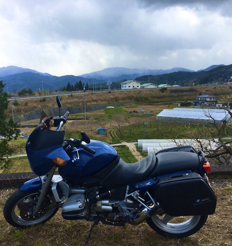 旧山本中学校杵原校舎で折り返し