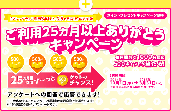 長く使うほど得する自宅のインターネット回線プログラム