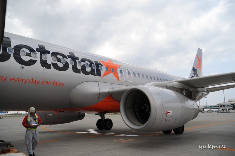 今回は Jetstar  で那覇から名古屋まで