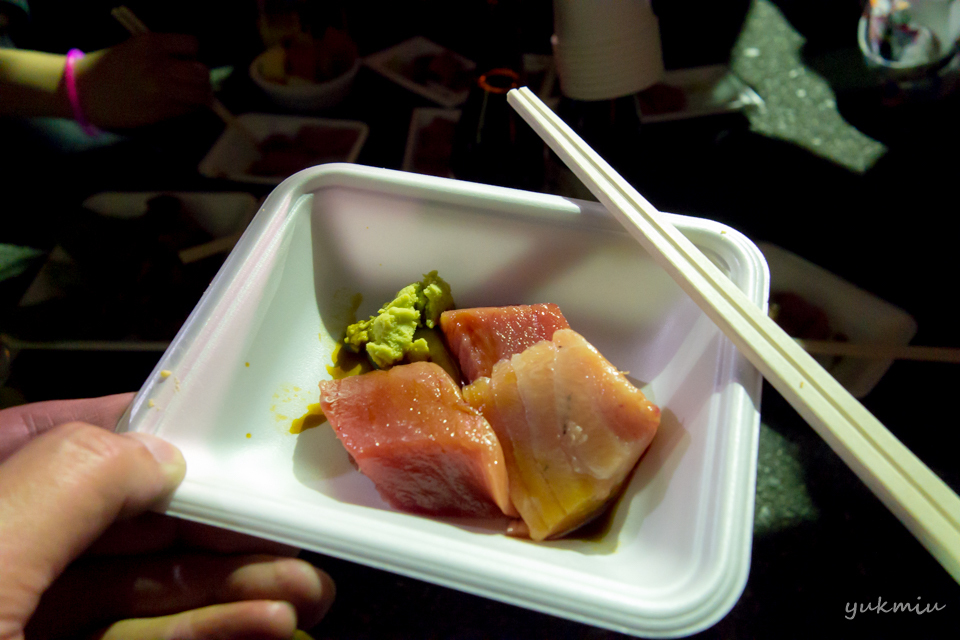 子供の日に紅すずめさんでマグロ解体ショー