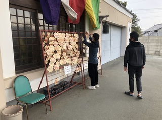 アニキの高校受験合格祈願に虚空蔵寺にお参りにいってきました！
