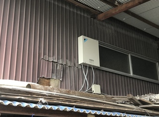 お米貯蔵庫用 冷凍機入替工事！