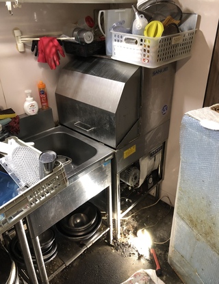 業務用食器洗浄機 入替工事！