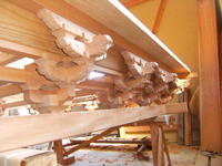 屋台作り、その６、斗組は伝統美 2013/12/26 22:18:46