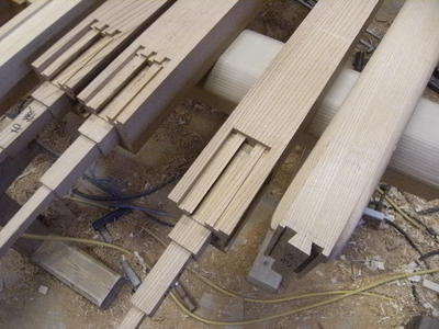 屋台作り その１６　虹梁、伝統の仕口