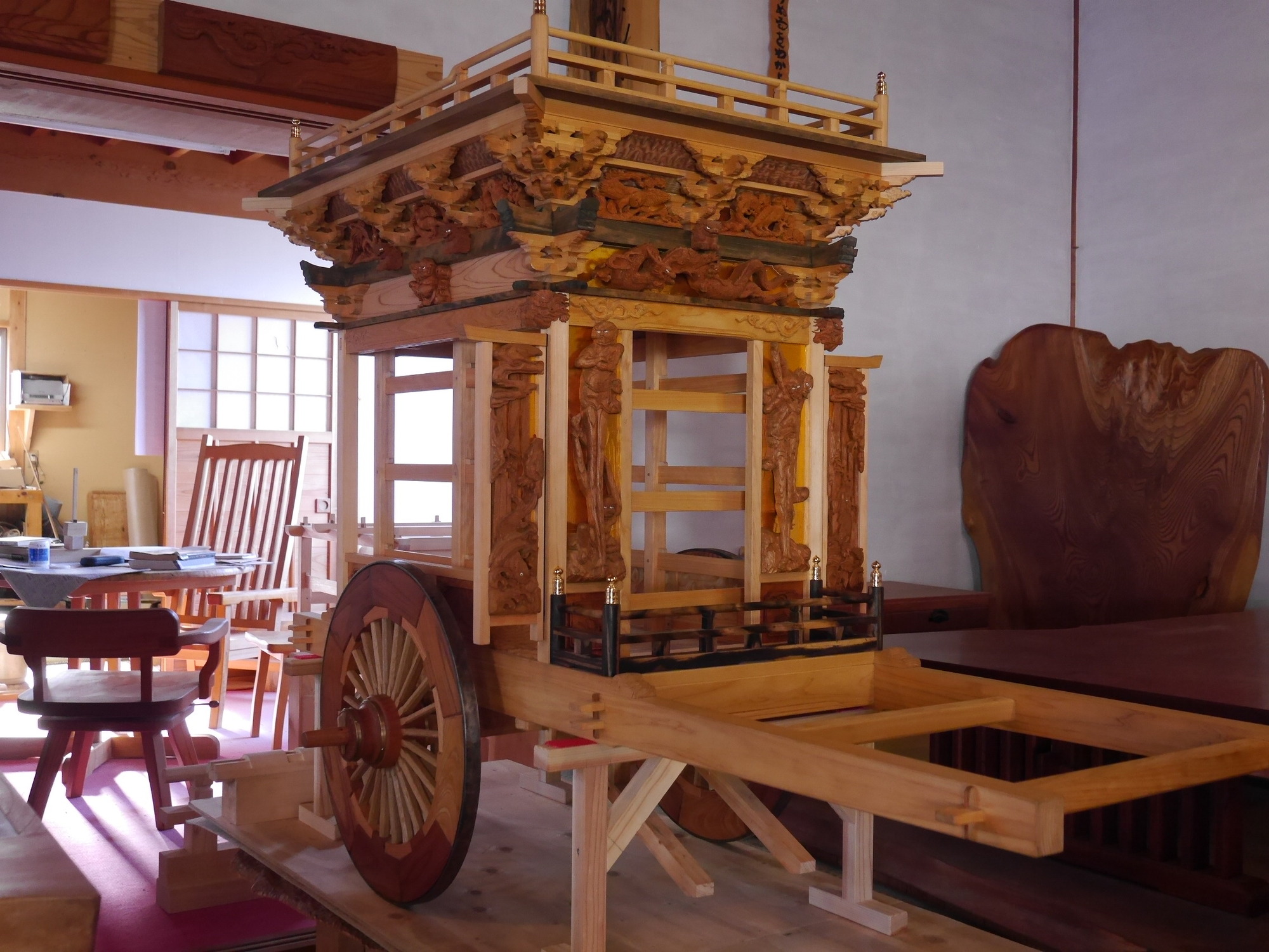 屋台の伝統工法展ＩＮ森町文化会館展示ギャラリー
