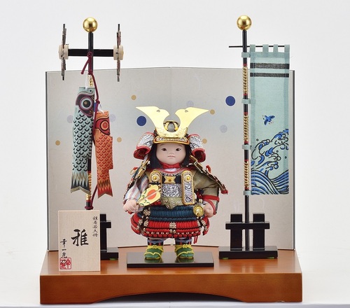 松崎幸一光作、子供大将・雅。全日本人形専門店チェーン限定オリジナル品です。