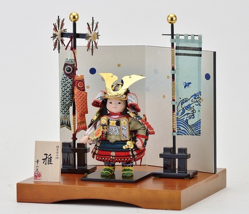 松崎幸一光作、子供大将・雅。全日本人形専門店チェーン限定オリジナル品です。