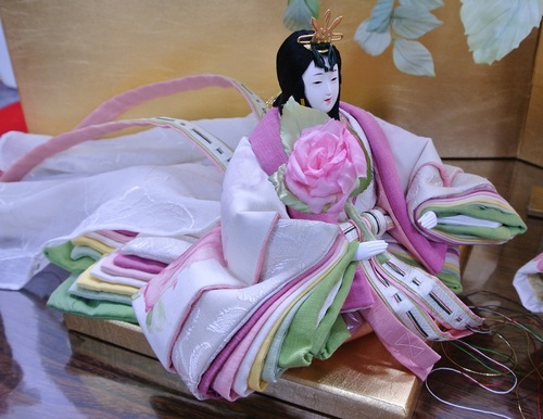 後藤由香子作,ロイヤルローズウエディング,ひな人形