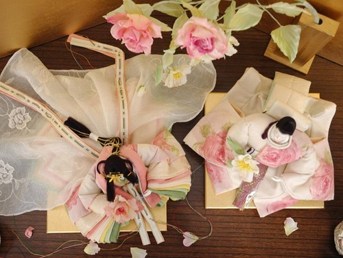 後藤由香子作,ロイヤルローズウエディング,ひな人形