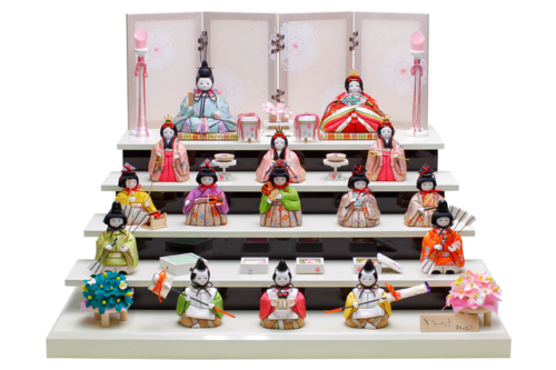 ひととえ,祝15人揃い,雛人形,おひなさま,木目込人形