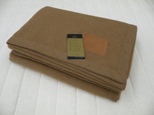モンゴル産モンゴル製／キャメル毛布カシミヤ毛布