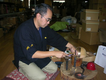 甲冑工房見学