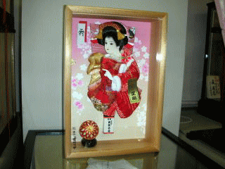 額入り羽子板