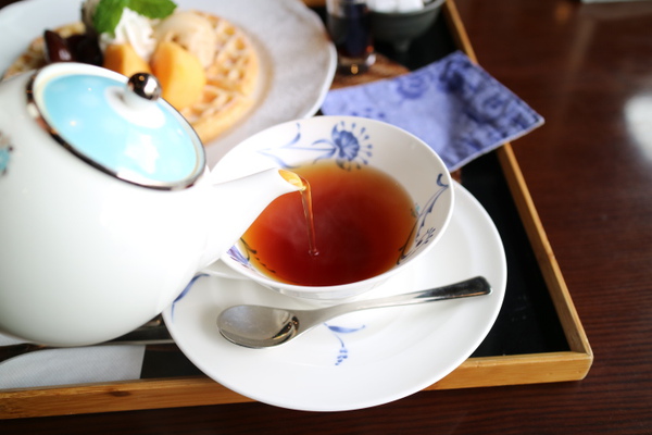 珈楽庵さんでお茶の時間☆秋のワッフルとアールグレイ♡