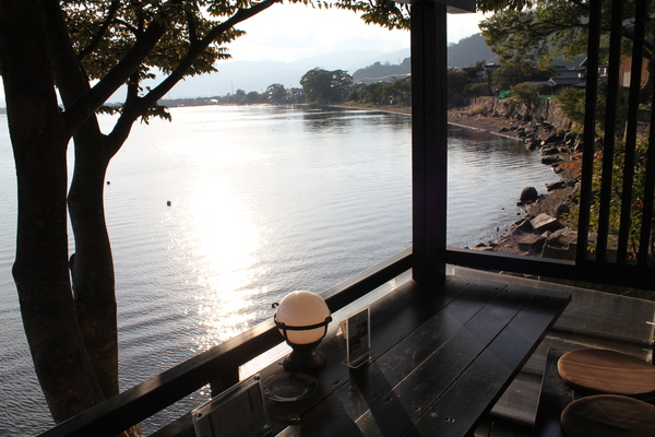 古道具 海津カフェさんで一休み☆琵琶湖畔の絶景カフェ♪