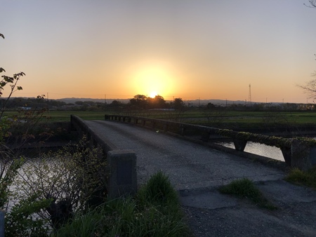 朝ラン、つづきの写真です　#朝ラン　#早朝ラン  #朝日　#里山　#軽便鉄道