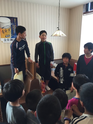 六年生を送る会＆チームメイトのお別れ会